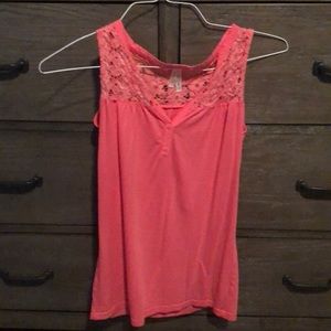 Coral tank top